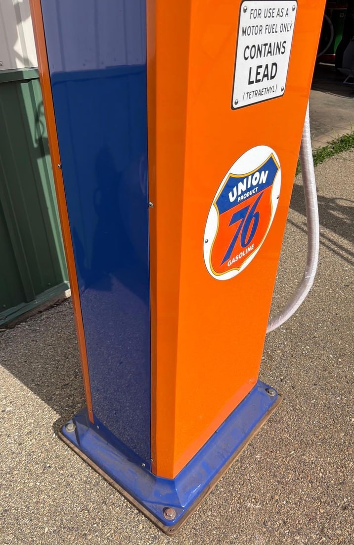 Ferro-Meter Model #? Clock Face Gas Pump (restored) - 4