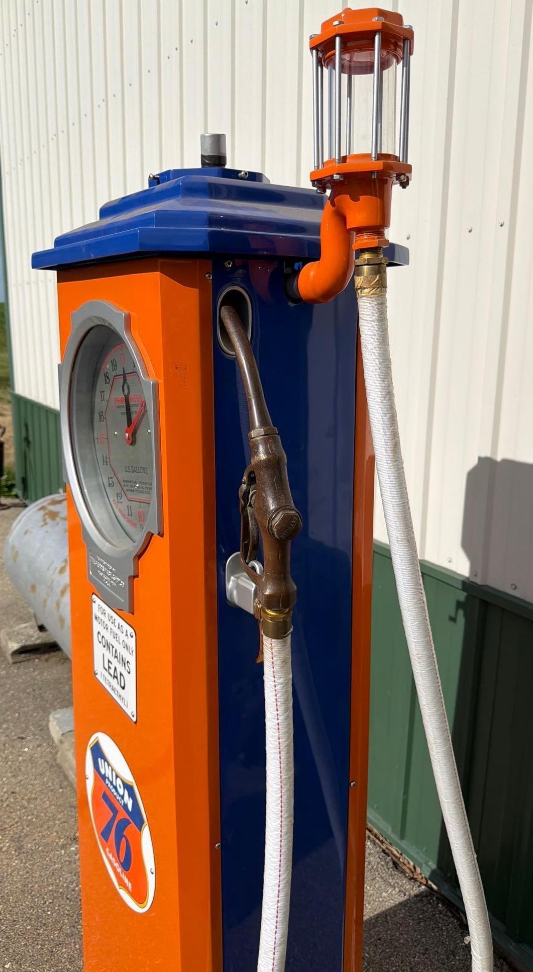 Ferro-Meter Model #? Clock Face Gas Pump (restored) - 5