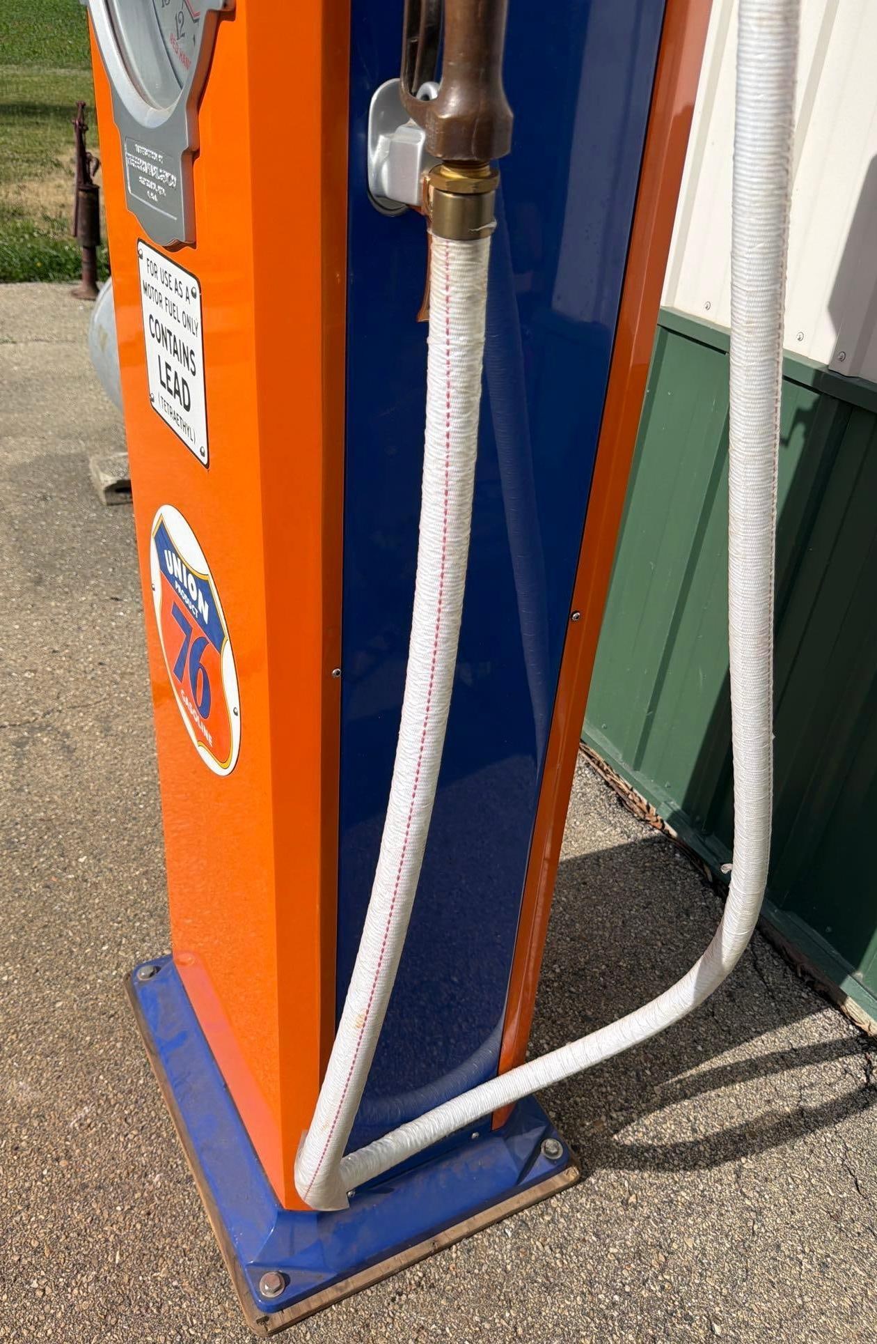 Ferro-Meter Model #? Clock Face Gas Pump (restored) - 6