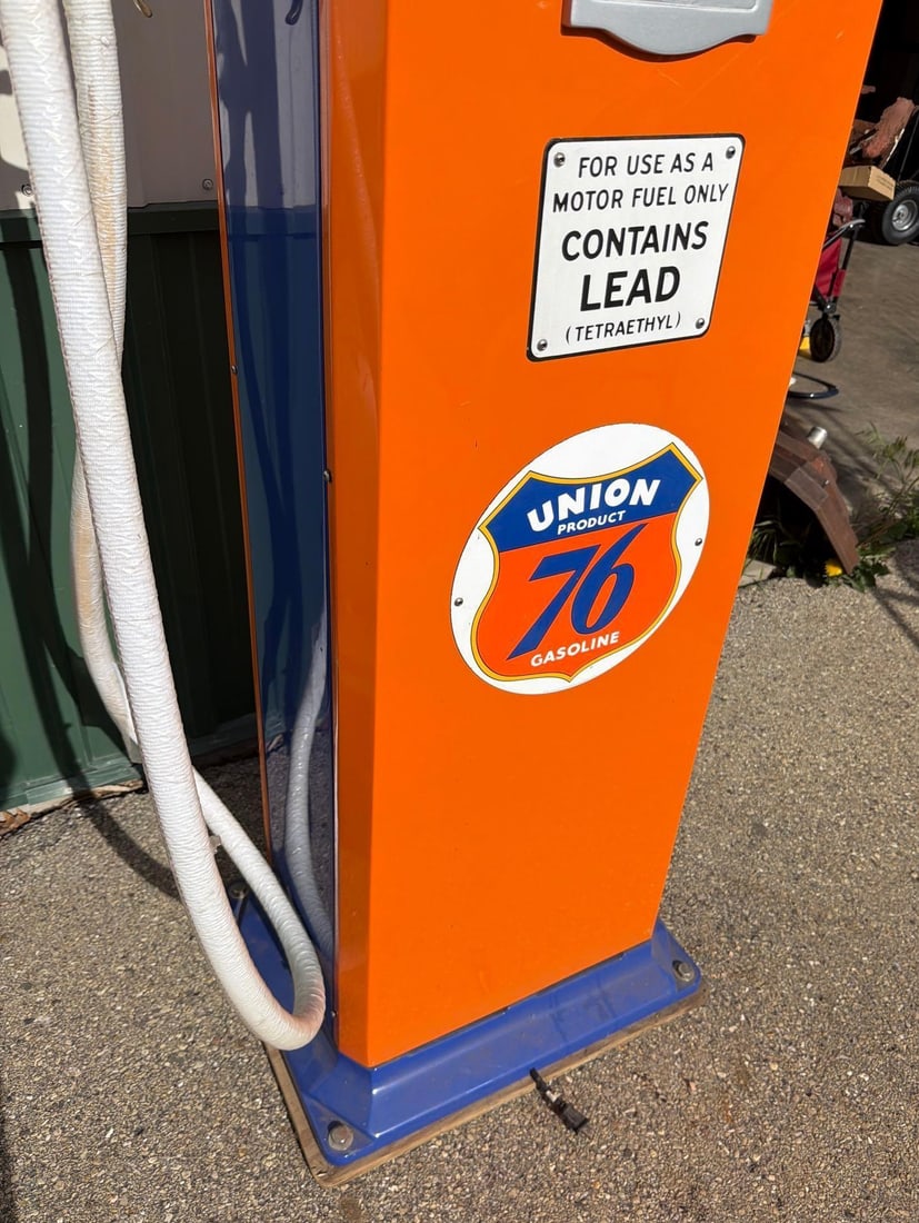 Ferro-Meter Model #? Clock Face Gas Pump (restored) - 9