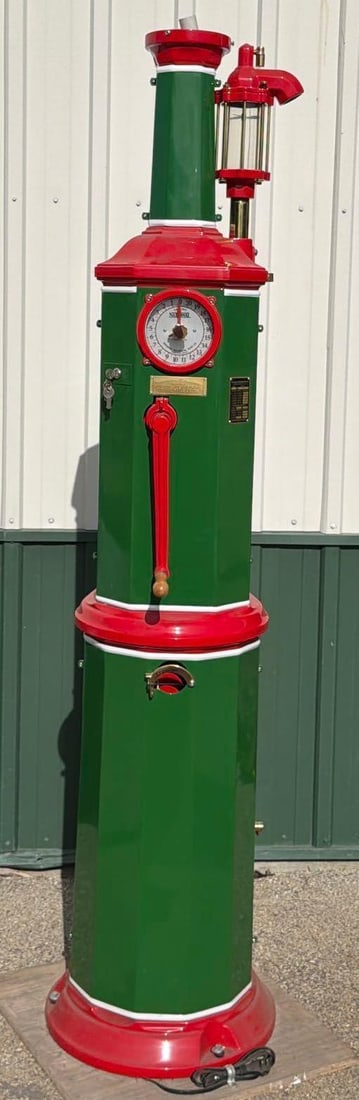 National "Simplex" Clock Face Gas Pump (restored) - 10