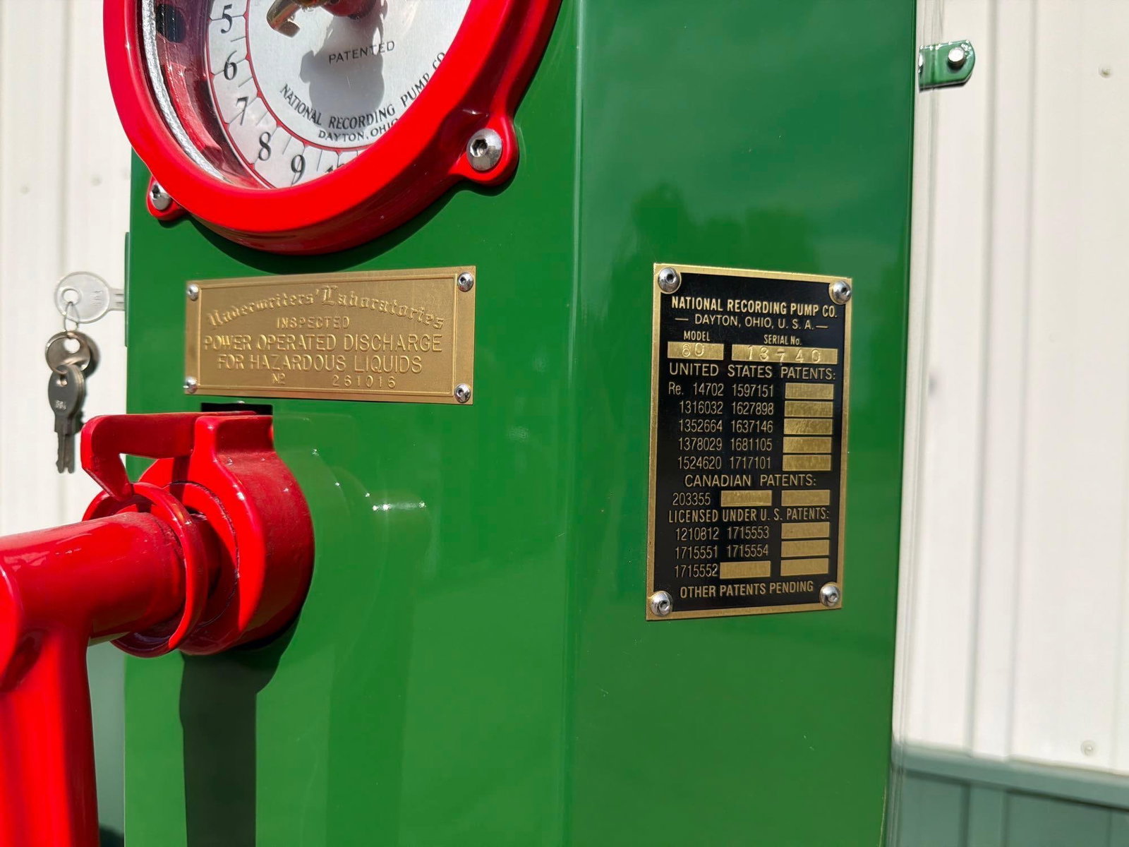 National "Simplex" Clock Face Gas Pump (restored) - 11