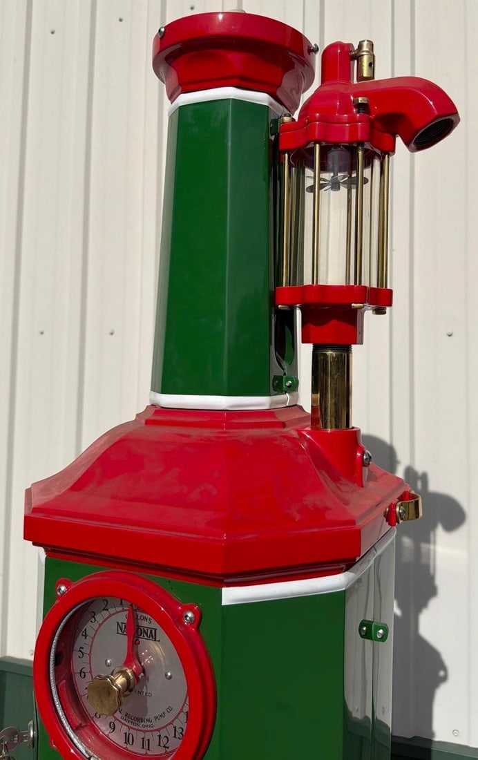 National "Simplex" Clock Face Gas Pump (restored) - 12