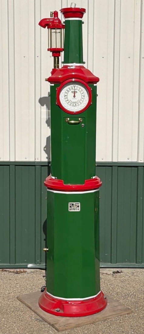 National "Simplex" Clock Face Gas Pump (restored) (1 of 13)