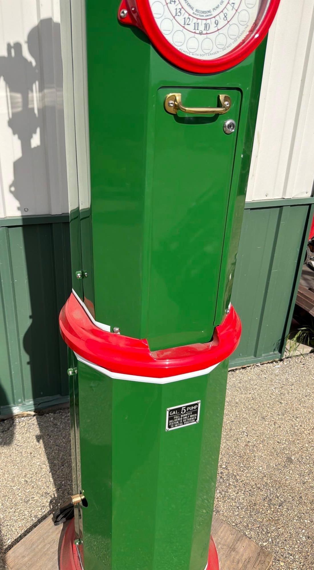 National "Simplex" Clock Face Gas Pump (restored) - 3