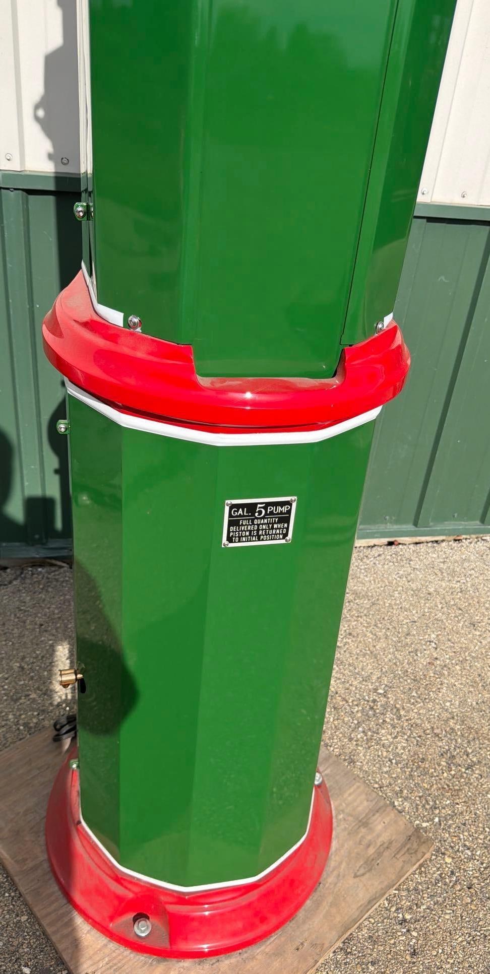 National "Simplex" Clock Face Gas Pump (restored) - 4