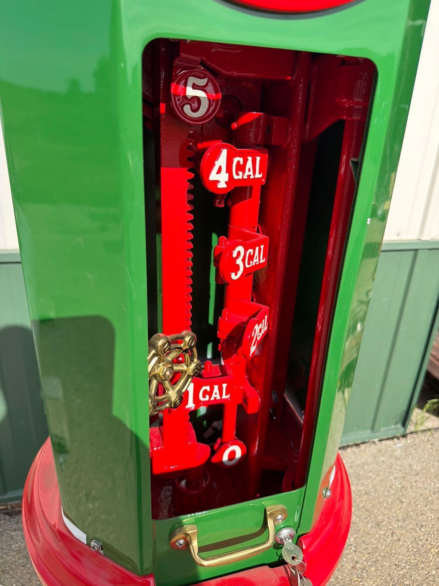 National "Simplex" Clock Face Gas Pump (restored) - 5