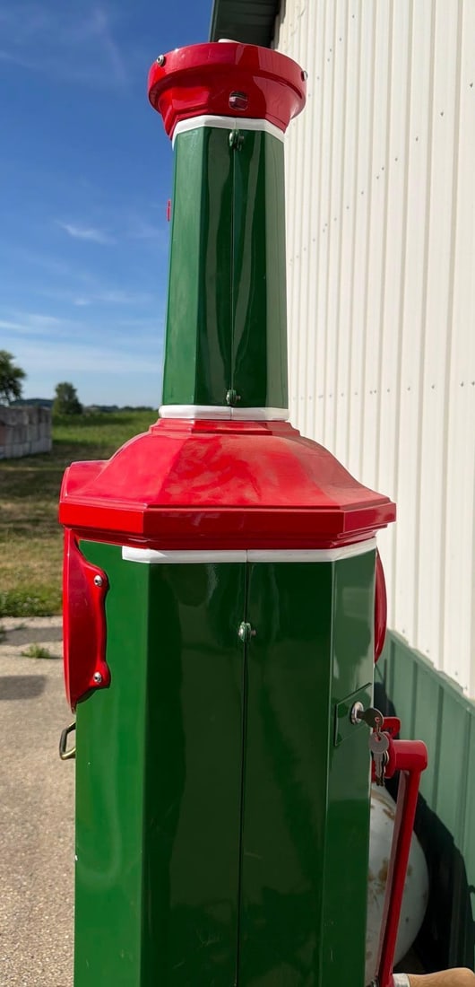 National "Simplex" Clock Face Gas Pump (restored) - 7
