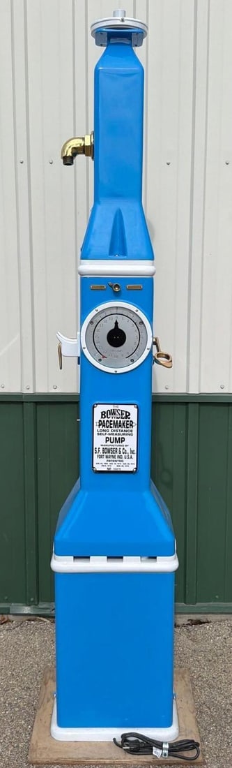 Bowser "Pacemaker" Clockface Gas Pump (restored) - 8
