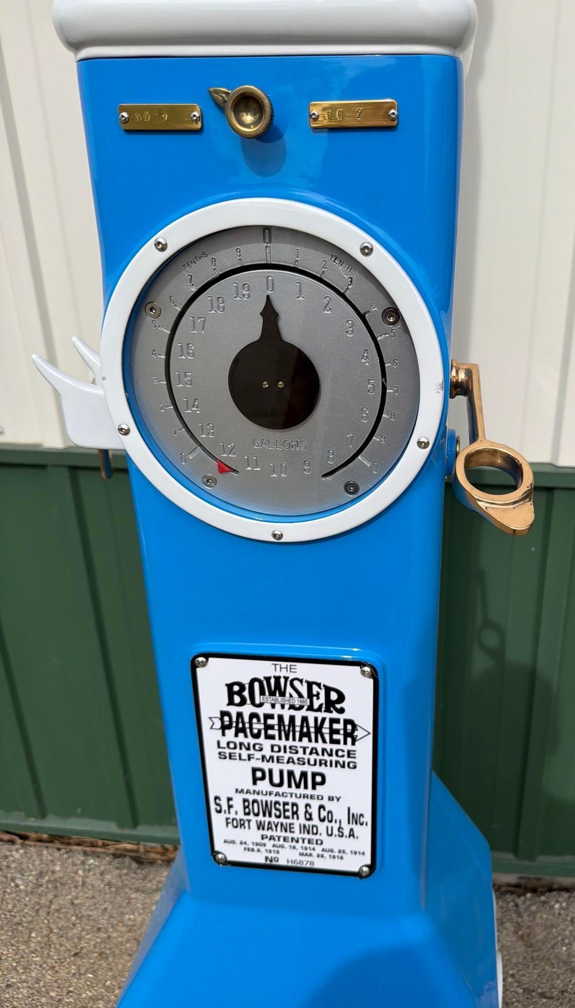 Bowser "Pacemaker" Clockface Gas Pump (restored) - 9