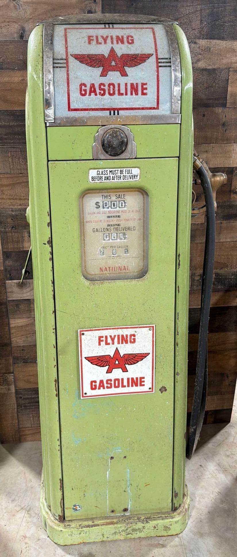 National Model A-38 Computing Porcelain Gas Pump (1 of 8)