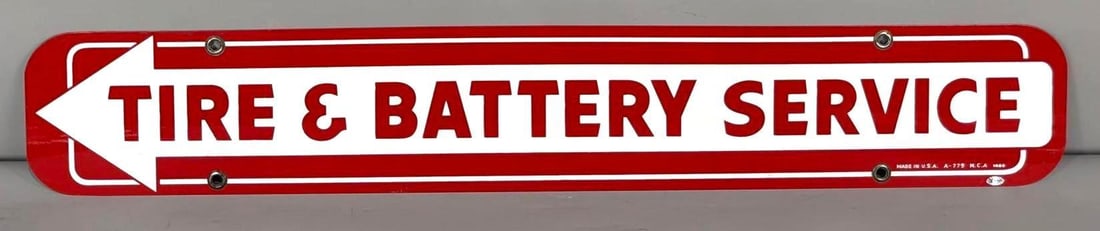 (Firestone) Tire & Battery Service Metal Sign (TAC) (1 of 6)