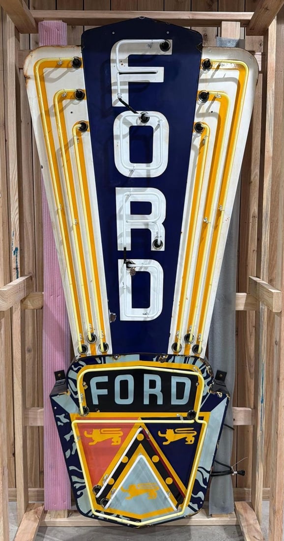 Ford Jubilee Porcelain Vertical Sign Small Version (TAC) - 3