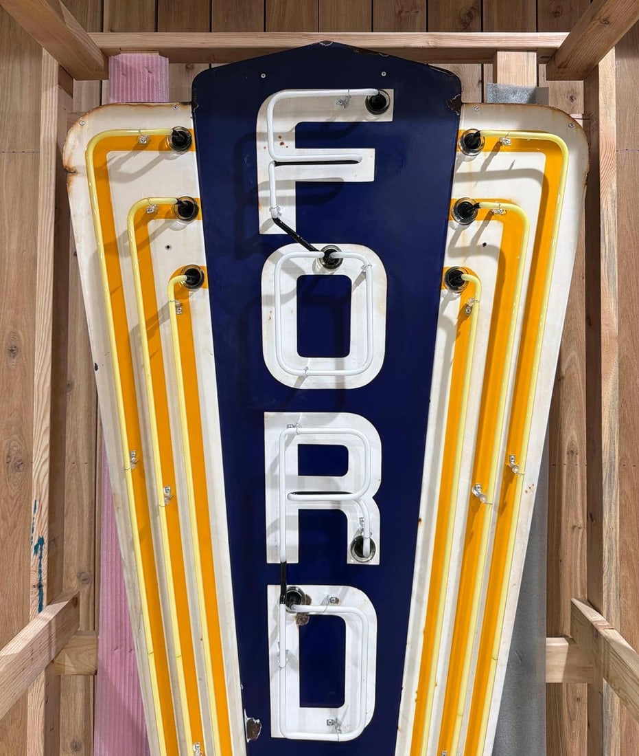 Ford Jubilee Porcelain Vertical Sign Small Version (TAC) - 5