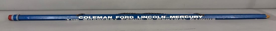 Coleman Ford Lincoln Mercury "The Sharpest Pencil" Sign (1 of 3)