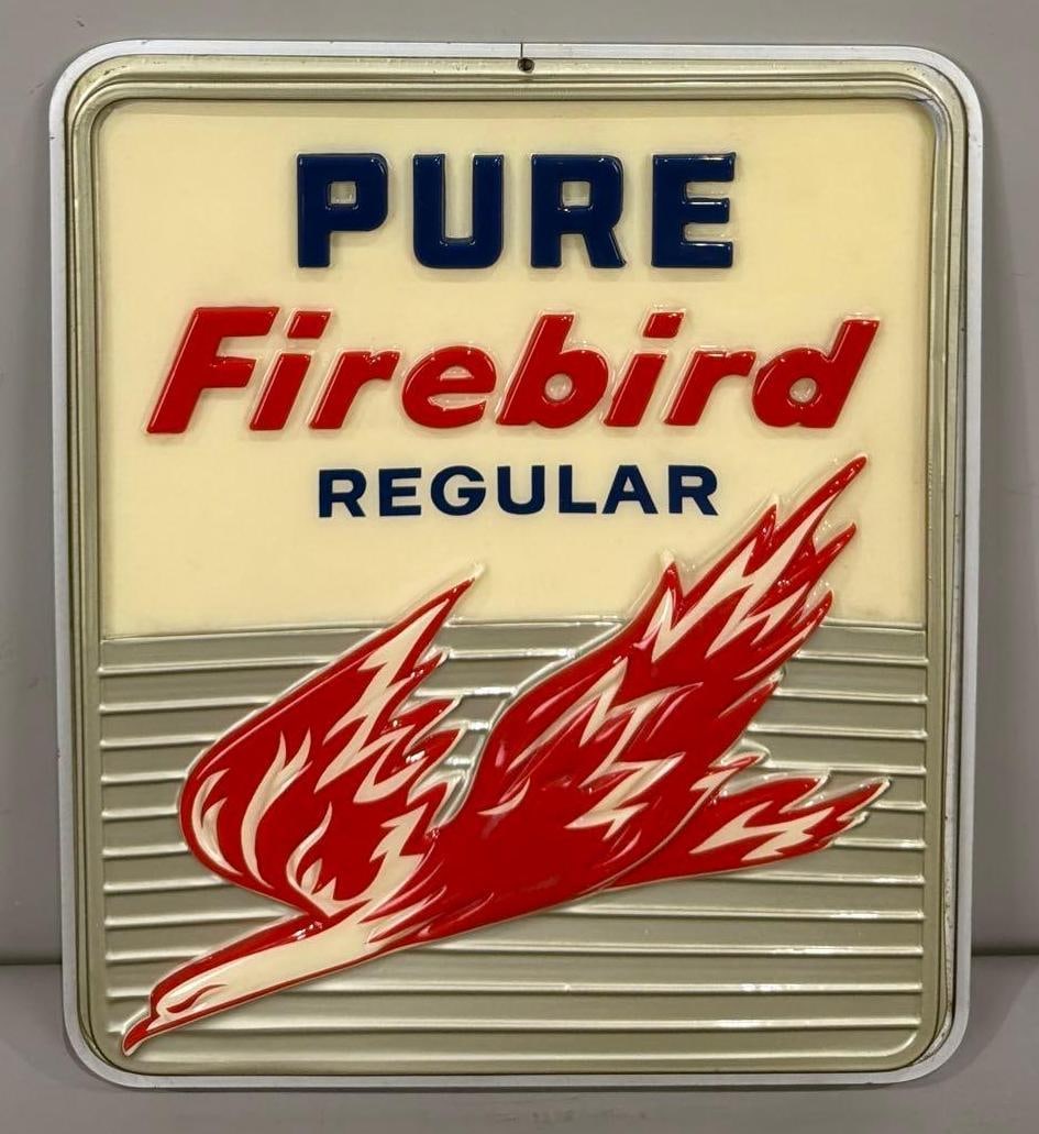 Pure Firebird Regular Plastic & Metal Pump Sign (TAC) (1 of 4)