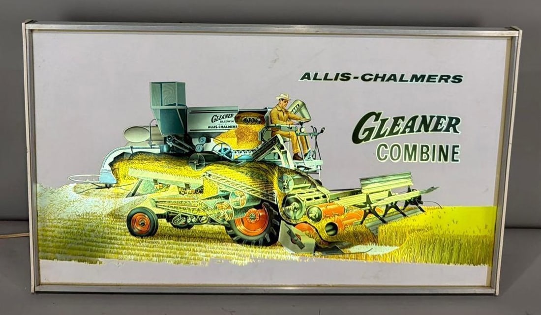 Allis-Chalmers Gleaner Combine Lighted-Motion Sign (1 of 7)