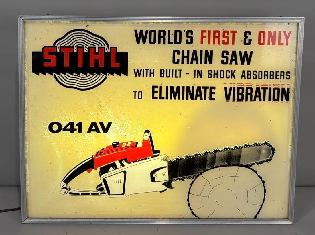 Stihl "World's First & Only Chain Saw Lighted Motion Sign (1 of 6)