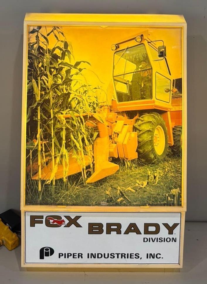 Fox Brady Division w/Chopper Image Plastic Lighted Sign (1 of 5)