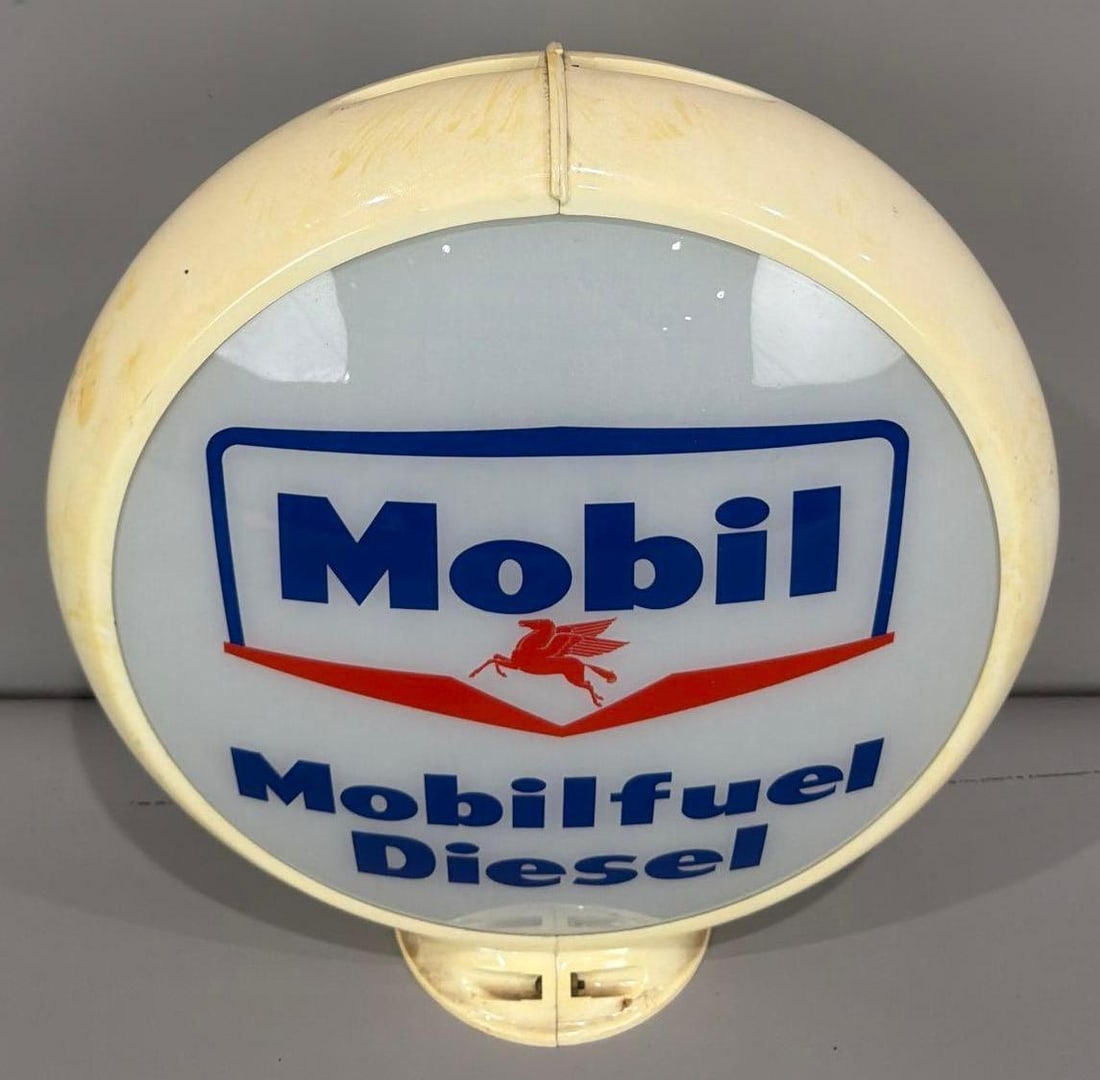 Mobil Mobilfuel Diesel 13.5" Globe Lenses (1 of 4)