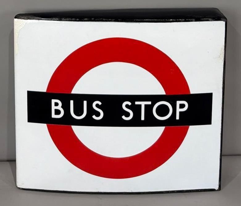 Bus Stop Porcelain Sign (TAC) (1 of 4)