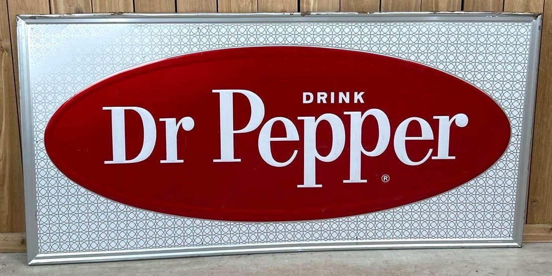 Drink Dr. Pepper Self-Framed Embossed Tin Sign (1 of 5)