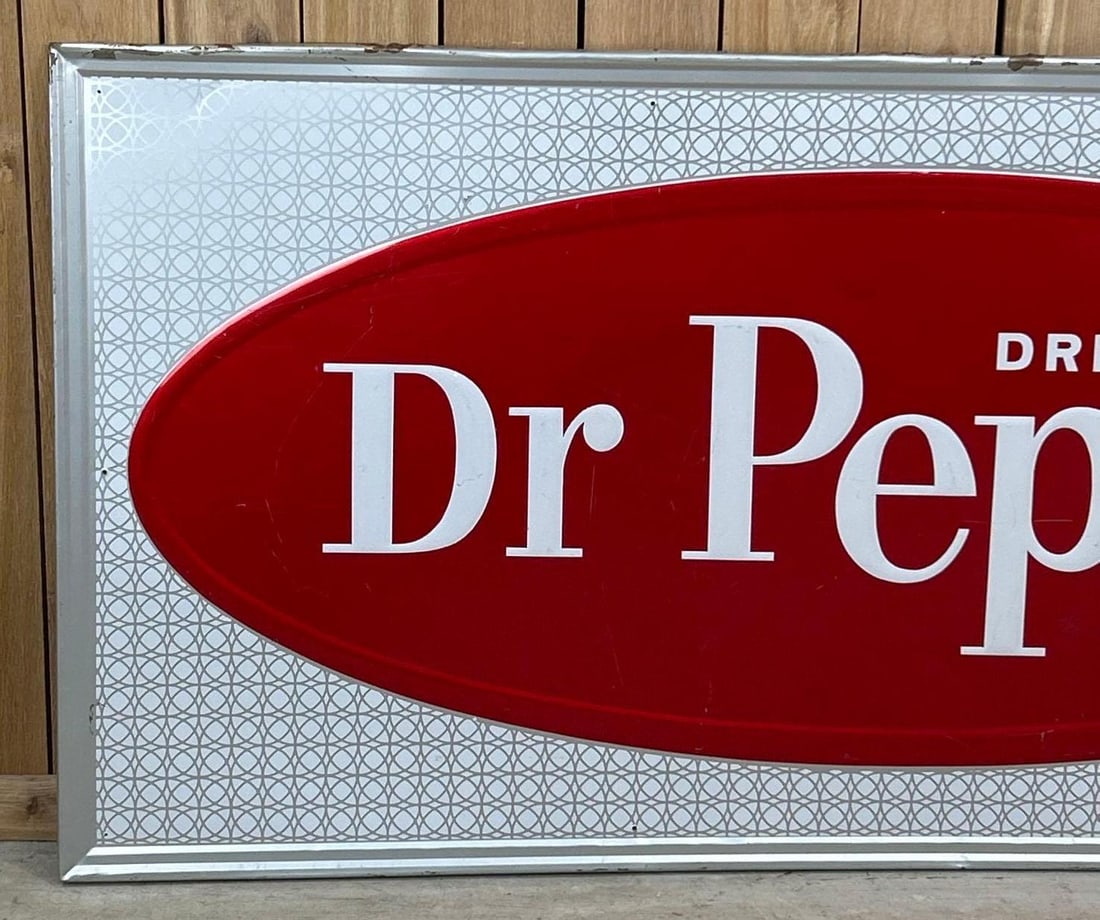 Drink Dr. Pepper Self-Framed Embossed Tin Sign - 2