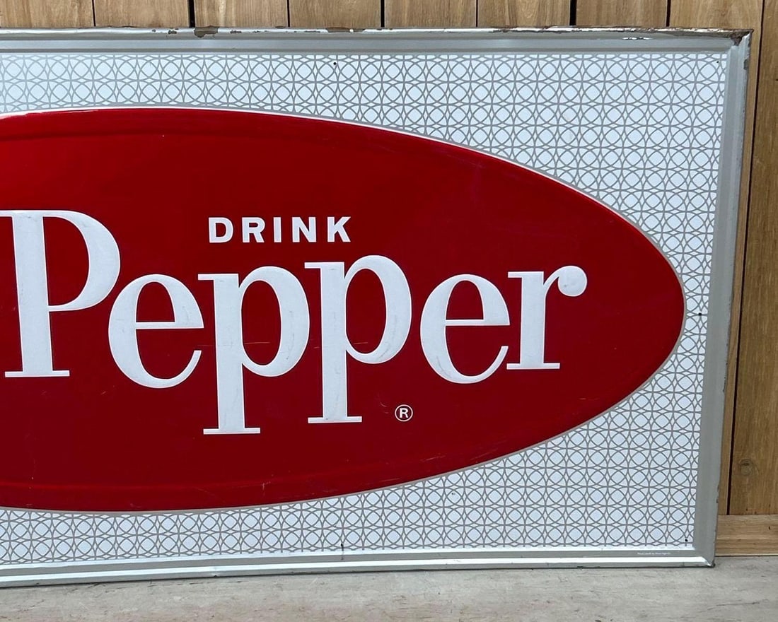 Drink Dr. Pepper Self-Framed Embossed Tin Sign - 3
