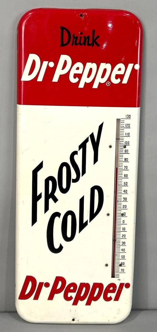 Drink Dr. Pepper Frosty Cold Metal Thermometer (TAC) (1 of 5)