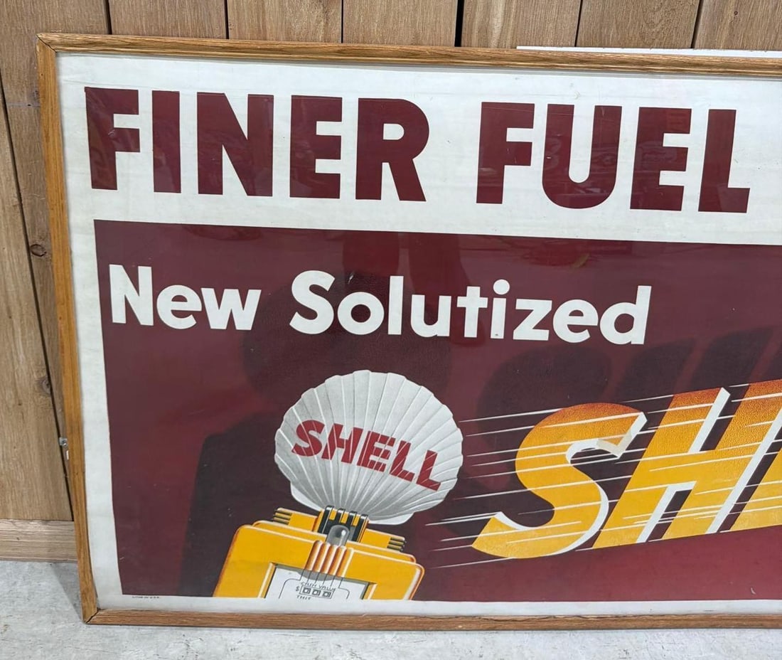 Shell "Finer Fuel for 41'" Poster Framed - 2