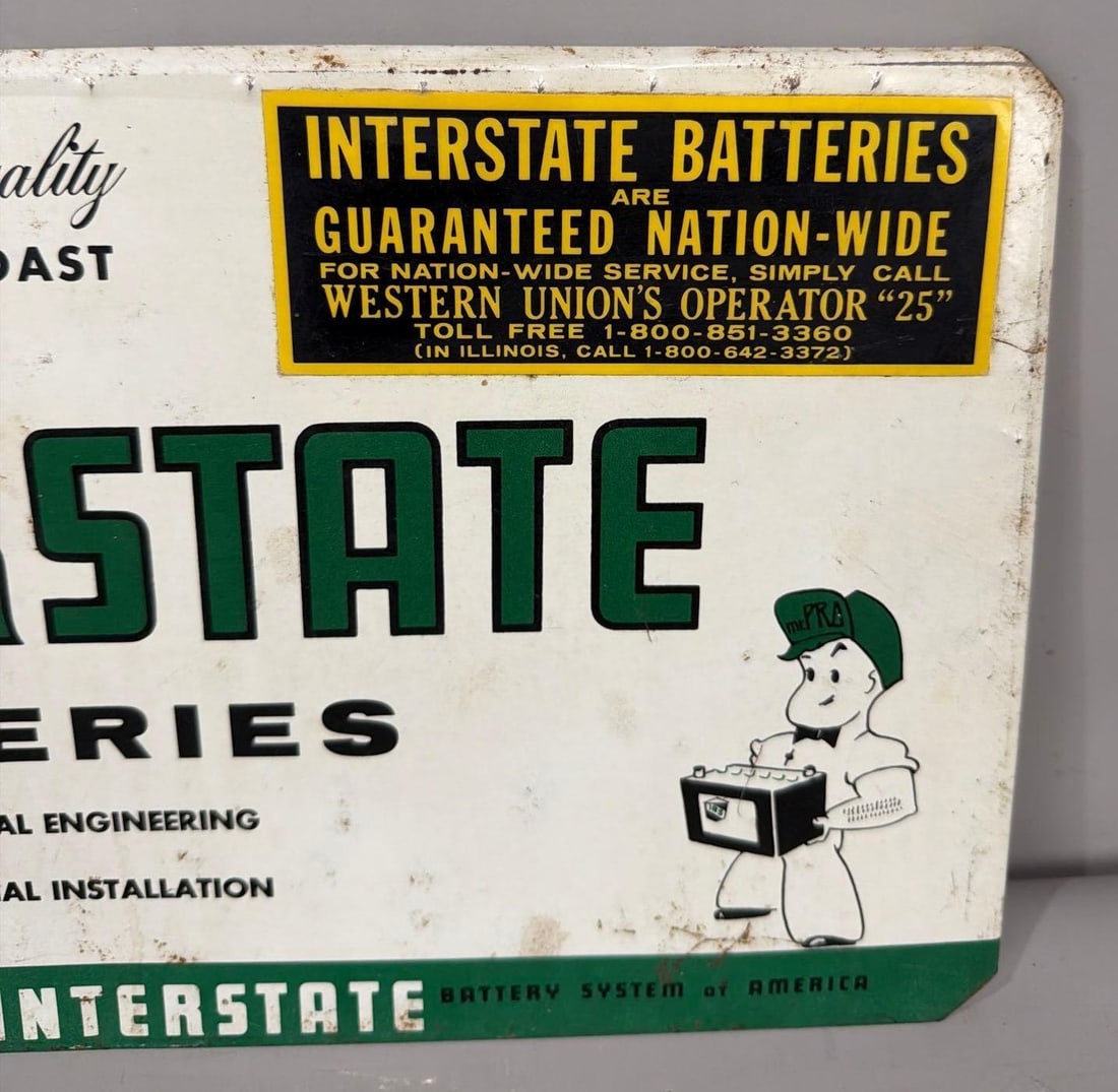 Interstate Batteries Metal Rack Sign (TAC) - 2