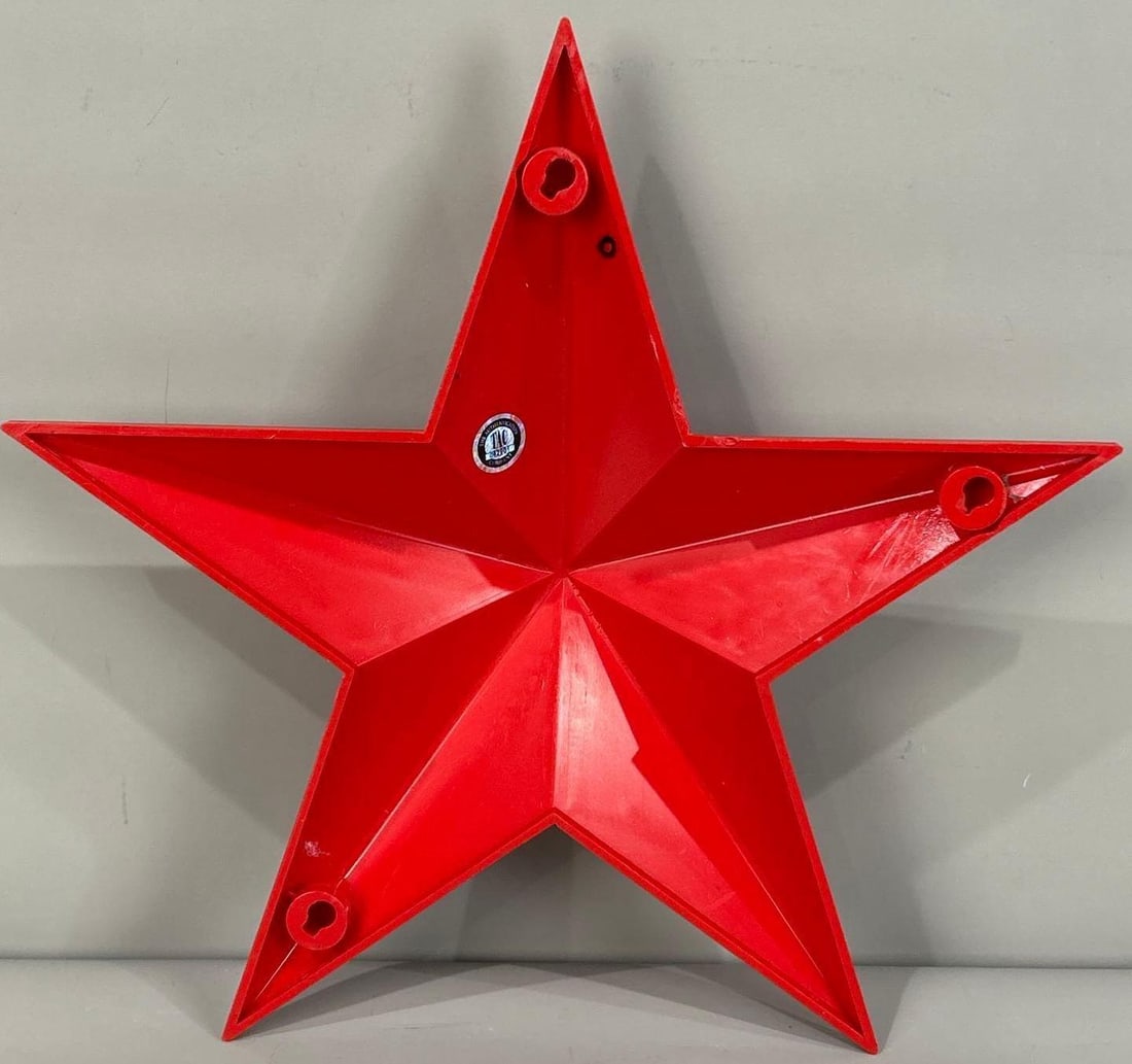 Plastic Texaco Star Sign (TAC) - 2