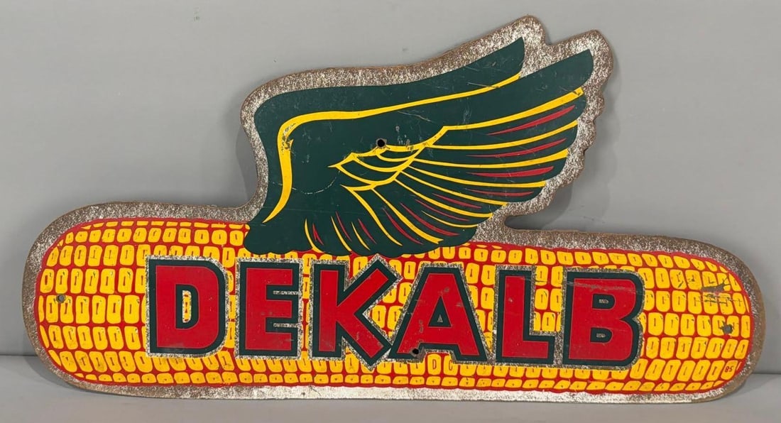 Dekalb Winged Ear of Corn Masonite Sign (1 of 3)