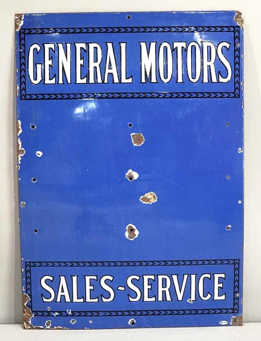 General Motors Sales Service Porcelain Sign (TAC) (1 of 4)