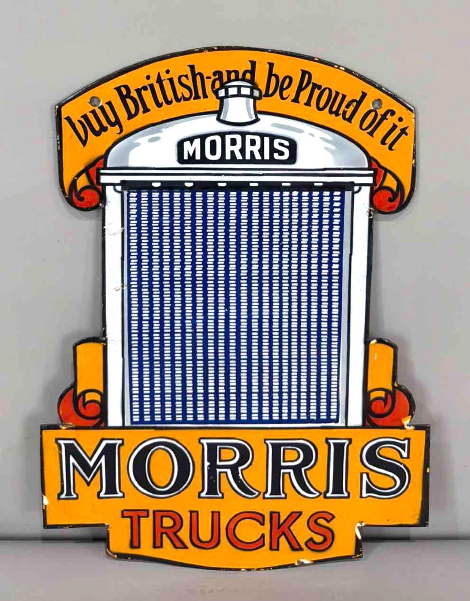 Morris Trucks "by British and be Proud of it" Porcelain Sign (TAC) (1 of 7)