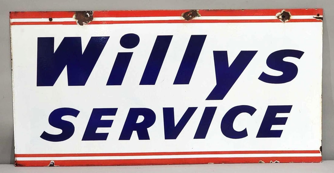 Willys Service Porcelain Sign (TAC) (1 of 3)