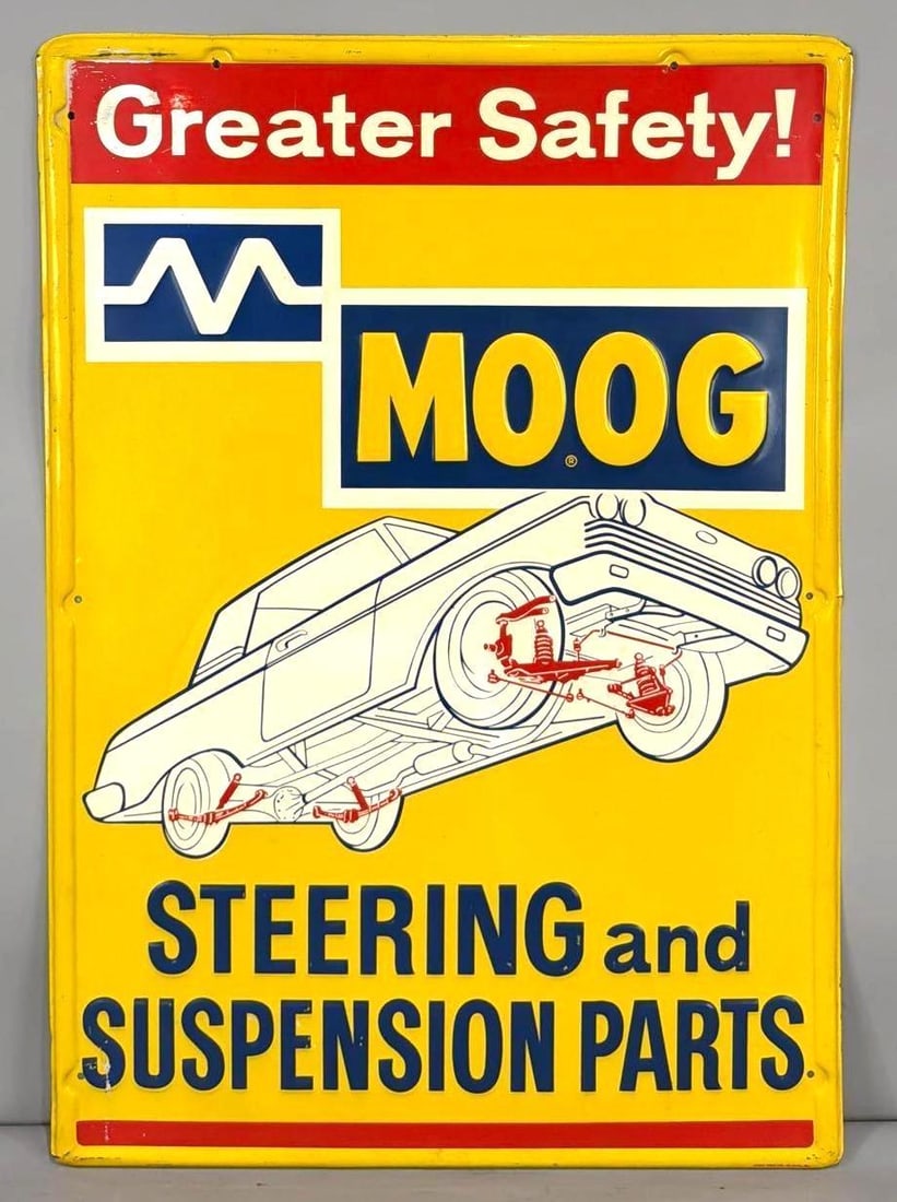 Moog Steering & Suspension Parts w/Image Metal Sign (TAC) (1 of 4)
