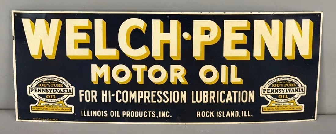 Welch-Penn Motor Oil Metal Sign (TAC) (1 of 4)