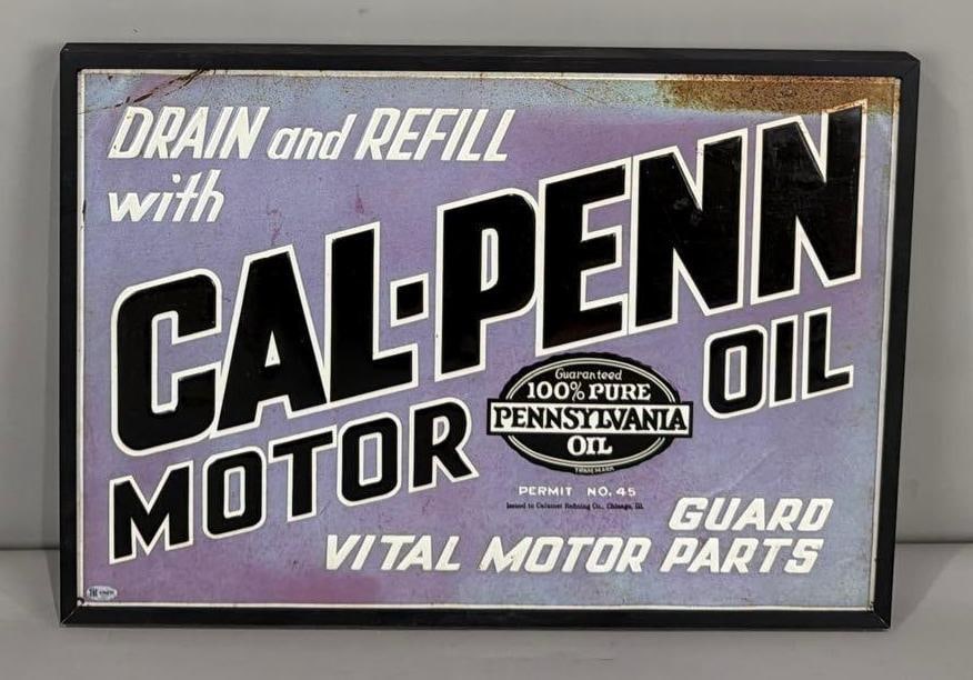 Cal-Penn Motor Oil Metal Sign (TAC) (1 of 1)