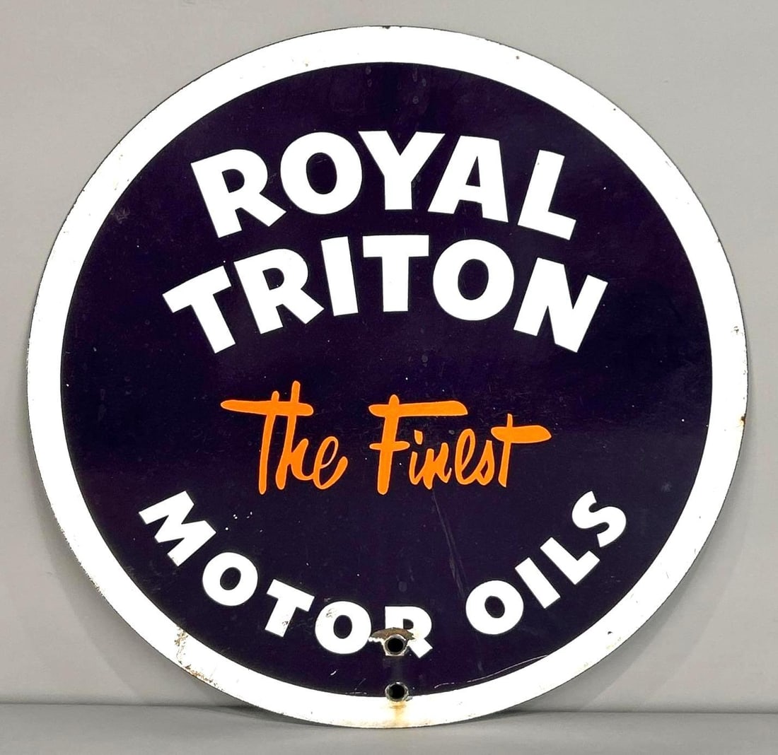 Union 76 Royal Triton Porcelain Oil Rack Sign (1 of 5)