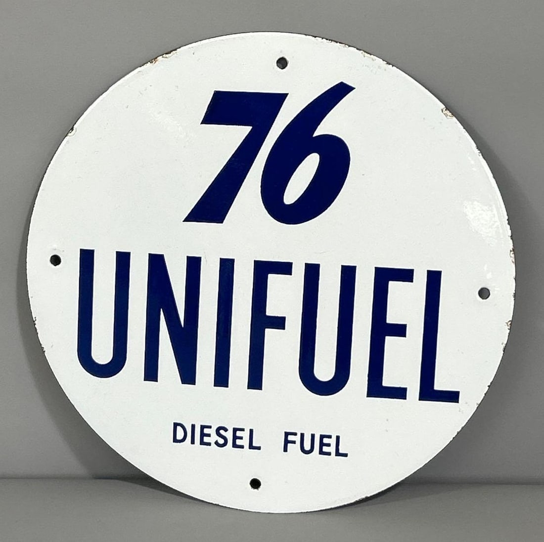 (Union) 76 Unifuel Diesel Fuel Porcelain Sign (TAC) (1 of 5)