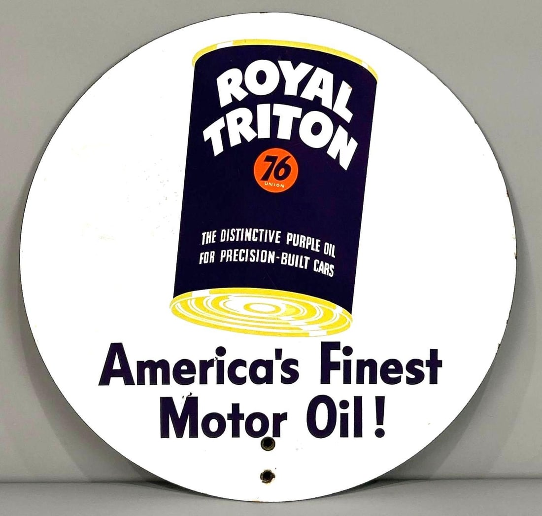 Union 76 Royal Triton Porcelain Oil Rack Topper (1 of 5)