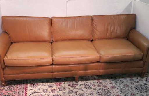 Loeblein Creations Chesterfield Leather Sofa Loeblein Creations Chesterfield Leather Sofa See Sold Price