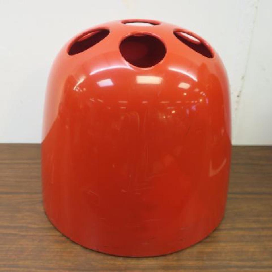 DEDALO Umbrella Stand by Emma Gismondi Schweinberger:: DEDALO Umbrella Stand by Emma Gismondi Schweinberger: For Artemide Milano. Molded Plastic Stand is 15"T X 15"D. First Series (Logo with 1/2 Face). 1966. Exhibited at MOMA. Molded Manufactures Mark and