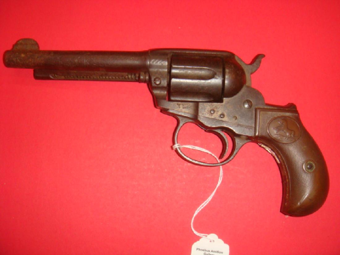 COLT Model 1877, LIGHTING .38, Double Action Revolver:: COLT Model 1877, LIGHTING .38, Double Action Revolver: Four and 3/4" Barrel, Blue, Non Working Order, Poor Condition. Colt's First Attempt at a Double Action Revolver, Looks Like SSA. A Restoration Pr
