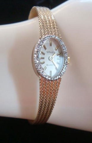 Gruen Quartz Two Tone Ladies Watch Nov 24 2017 Complete Auctions In Fl