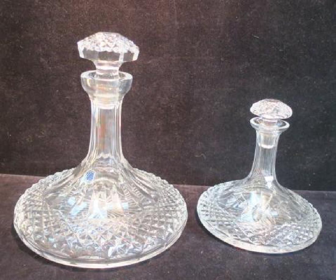 GALWAY Irish Crystal Claddagh Ships Decanters