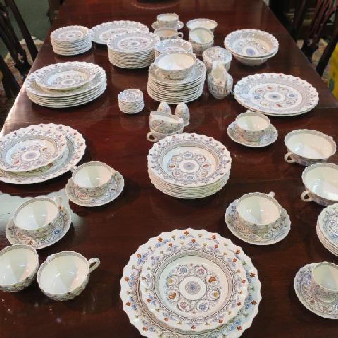 Set of COPELAND SPODE "Florence" Dinnerware for 12