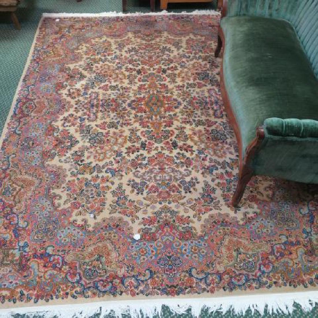 Ivory LANAMAR KARASTAN Wool Kirman Rug 5530