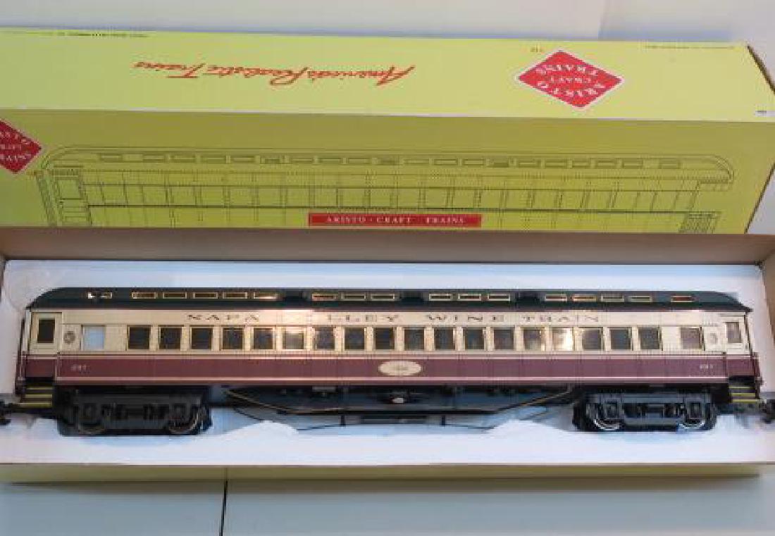 ARISTOCRAFT ART 31332, NAPA/NAPA VALLEY HWT COACH CAR:: ARISTOCRAFT ART 31332, NAPA/NAPA VALLEY HWT COACH CAR: G-Scale Model Train Car. 1:29 Scale. NAPA VALLEY HEAVYWEIGHT COACH CAR. C-8 Like New Condition in Box, Shipping Weight 9 lbs. Estate of Jack Dubb